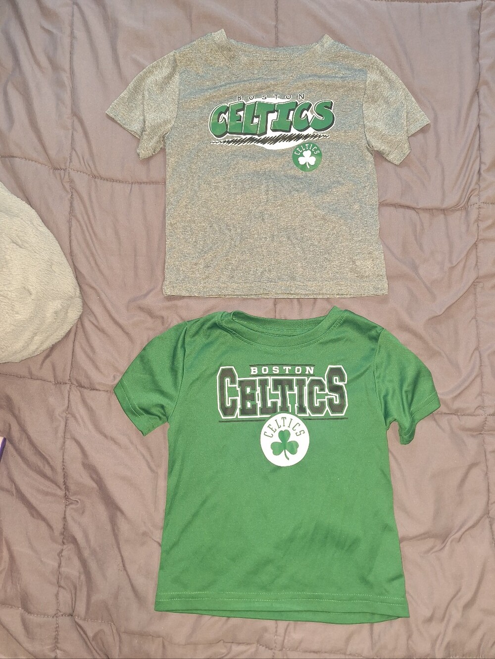NBA Kids Green AND Grey Boston Celtics Short Sleeve Tee Nwot